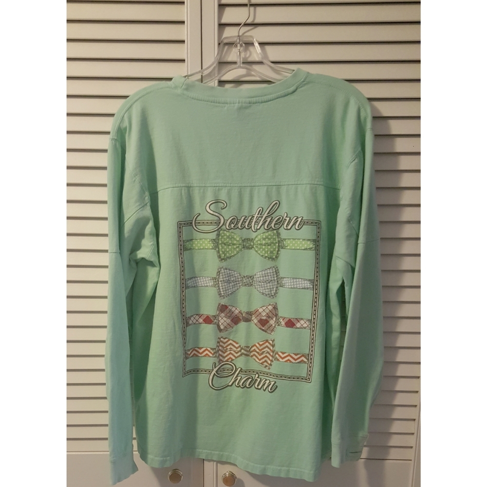 Mint Green Souther Longsleeve Pullover Top